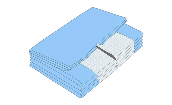 Constructed with a resilient waterproof base-layer to mitigate leakage and strike through with a higher coefficient of friction.